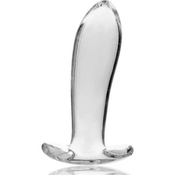 NEBULA SERIES BY IBIZA - MODEL 5 ANAL PLUG BOROSILICATE GLASS 12.5 X 3.5 CM CLEAR 4